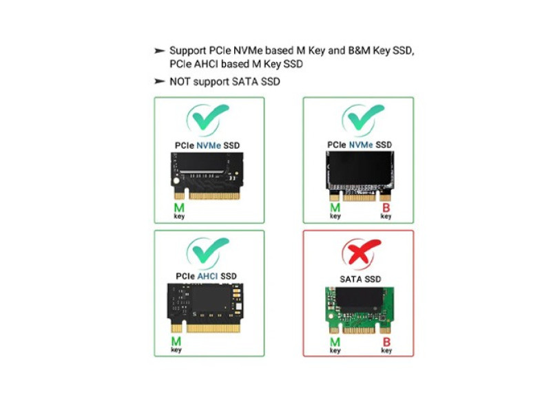 APPLE ACASIS M.2 NVME SSD ADAPTER CARD MACBOOK AIR(2013-2017) MACBOOK PRO(2013-2015)MA1S1