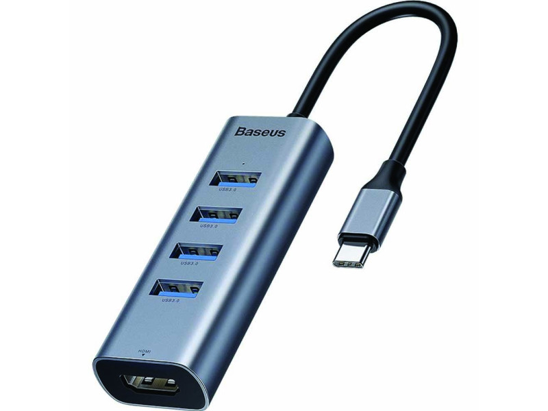 Baseus Enjoy series Type-C to USB3.0*4+HDMI HD intelligent HUB