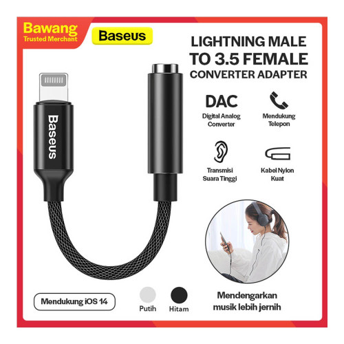 Baseus L3.5 iP Lightning Male to 3.5mm Female Adapter