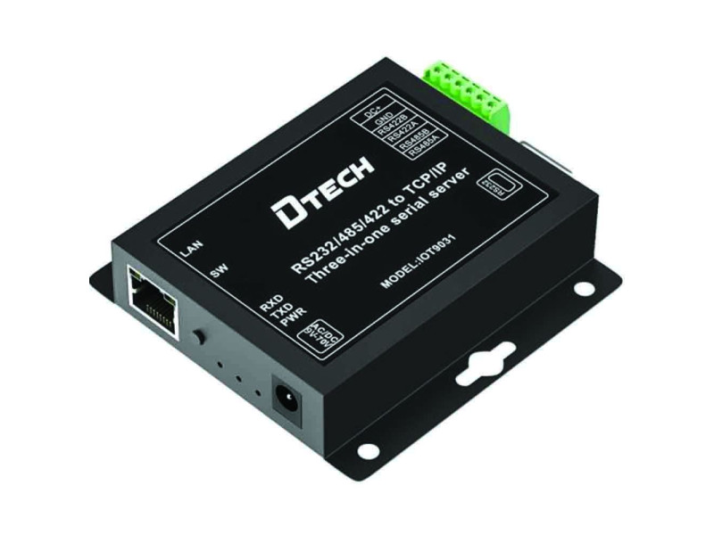 DTECH  SERIAL SERVER RS232/422/485 TO TCP IP ETHERNET SERIAL PORT TO NETWORK RS 232/422/485 TO TCP-IP CONVERTER