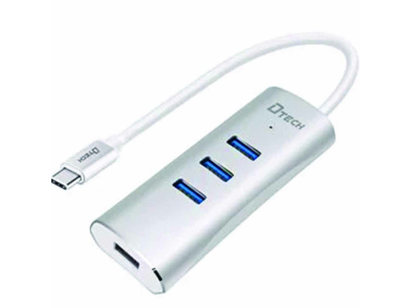 DTECH TYPE-C TO USB 3.0 4 PORT HUB