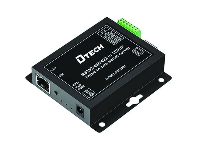 DTECH  SERIAL SERVER RS232/422/485 TO TCP IP ETHERNET SERIAL PORT TO NETWORK RS 232/422/485 TO TCP-IP CONVERTER