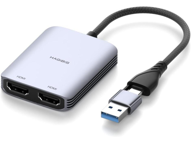 HAGIBIS MST HD10 USB 3.0 TO DUAL HDMI CONVERTER