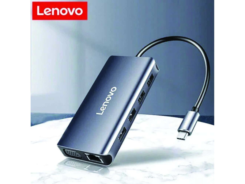 Lenovo LX0808 Multifunctional 8-in-1 Type-C Hub Docking Station