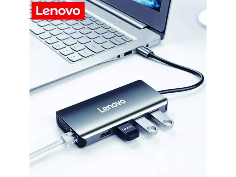 Lenovo LX0808 Multifunctional 8-in-1 Type-C Hub Docking Station