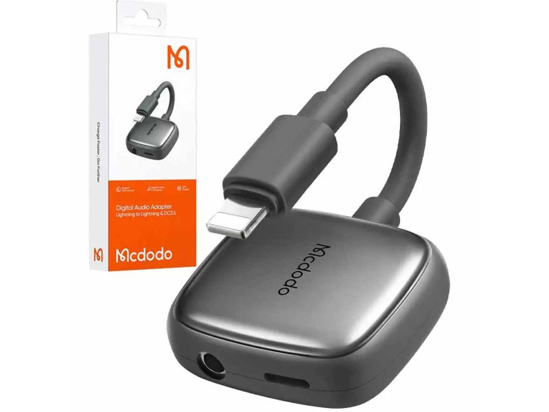 MCDODO 2-IN-1 LIGHTNING TO LIGHTNING + AUDIO 3.5MM DAC CONVERTER ( CA-2740)