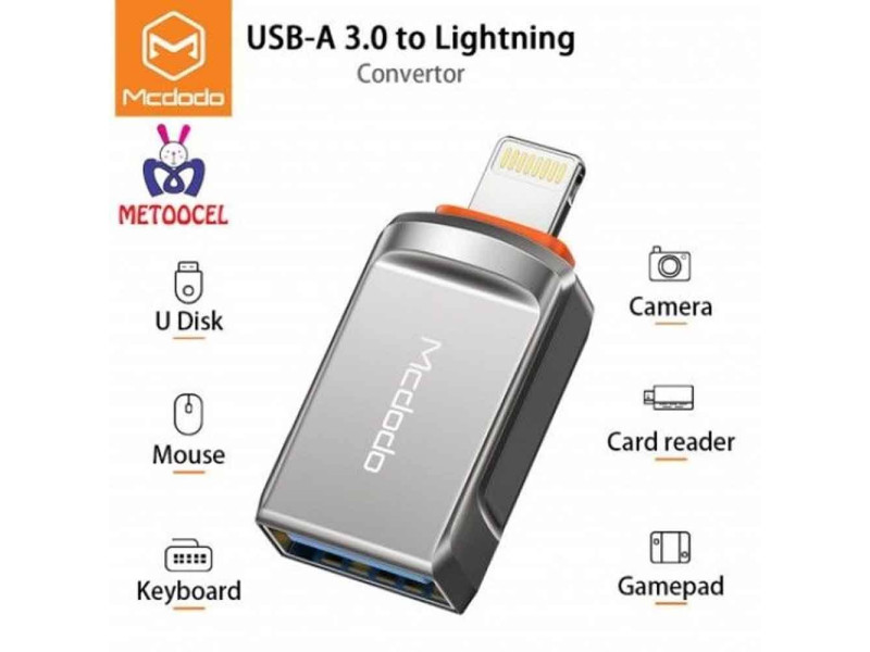 Mcdodo OT-8600 OTG USB-A 3.0 to Lightning Adapter