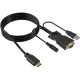 MT-VIKI HDMI to VGA Cable Adapter Converter with USB & 3.5mm Audio Male