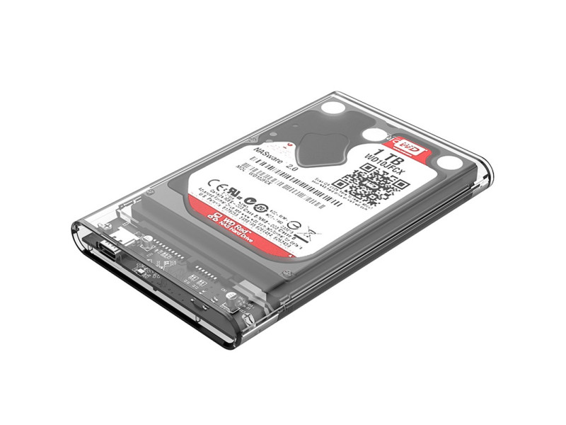 ORICO 2.5INCH TRANSPARENT TYPE C HARD DRIVE ENCLOSURE (2139C3-G2)