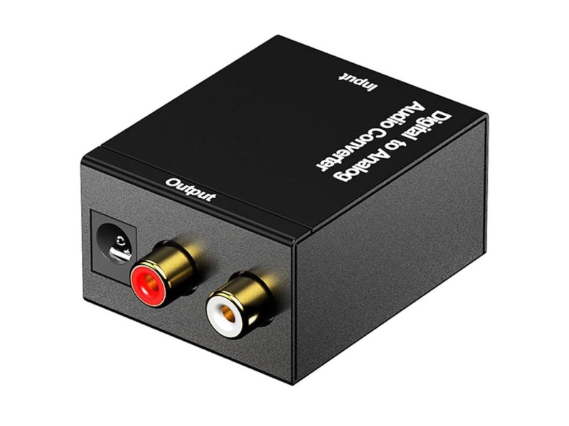 Digital to Analog Audio Converter Toslink & Coaxial IN RCA Out