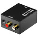 Digital to Analog Audio Converter Toslink & Coaxial IN RCA Out