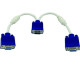 VGA Y Splitter Cable 1 Male VGA to 2 Female VGA Splitter Cable