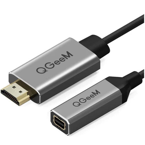 Qgeem HDMI Male To Mini Display port Female Adapter