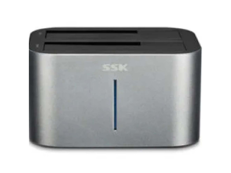 SSK DK100 2-Bay for 2.5 3.5 HDD SSD USB 3.0 to Adapter Hard Drive Enclosure Docking Station