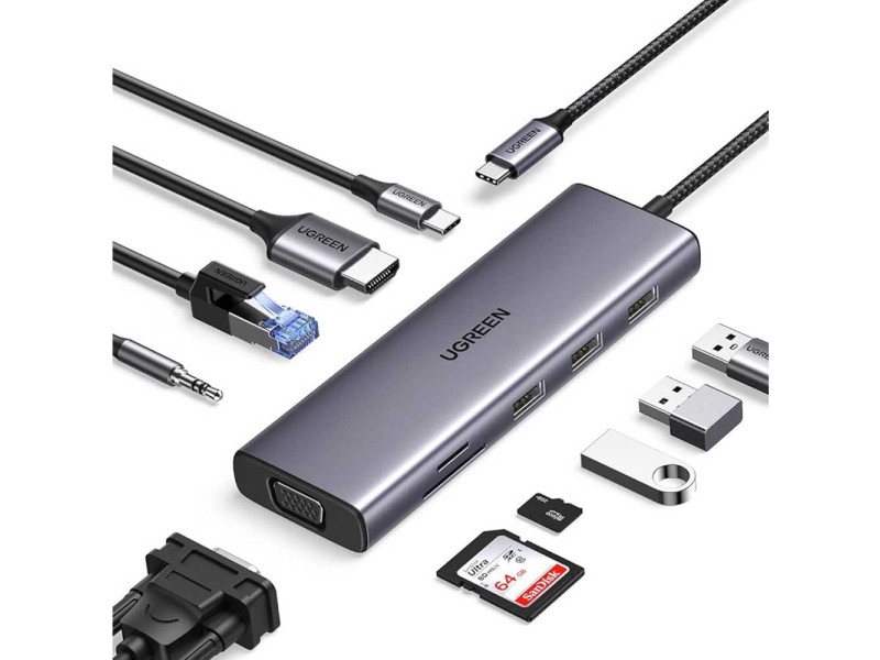 UGREEN 10 IN 1 USB C DOCKING STATION (90887)