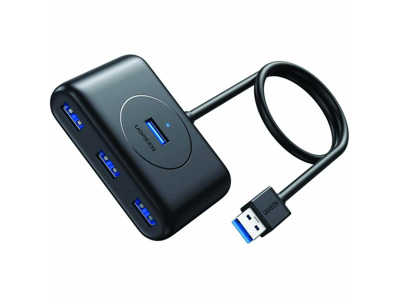 UGREEN 25CM BLACK USB 3.0 HUB (50263)