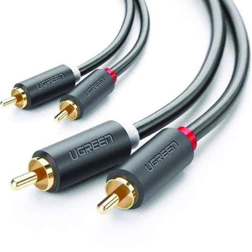 UGREEN 2RCA MALE TO 2RCA MALE STEREO AUDIO VIDEO CABLE 2M (10518)