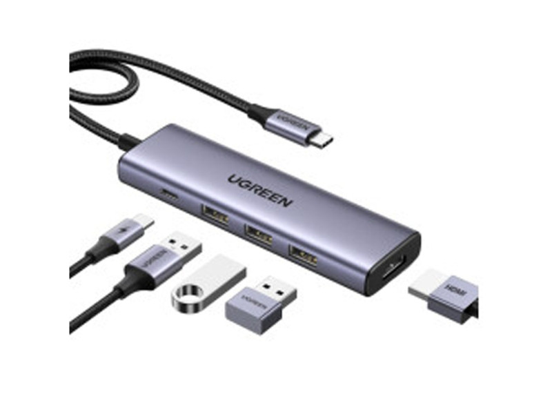 UGREEN 5 IN 1 USB C DOCKING STATION(15596)