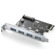 UGREEN PCI E TO 4 PORT USB 3.0 EXPANSION CARD(30716)