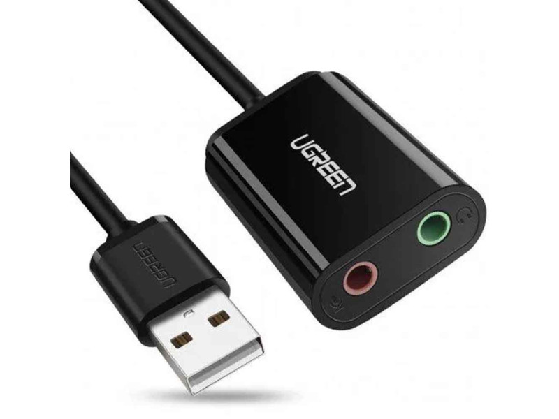 UGREEN USB 2.0 AUDIO ADAPTER EXTERNAL STEREO SOUND CARD (30724)