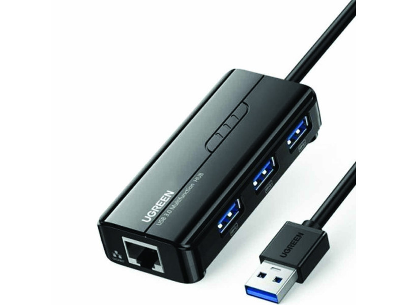 UGREEN USB 3.0 HUB WITH GIGABIT ETHERNET ADAPTER (20265)