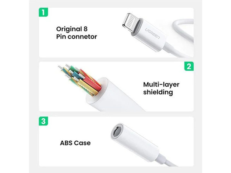 UGREEN LIGHTNING TO 3.5MM JACK (30759)