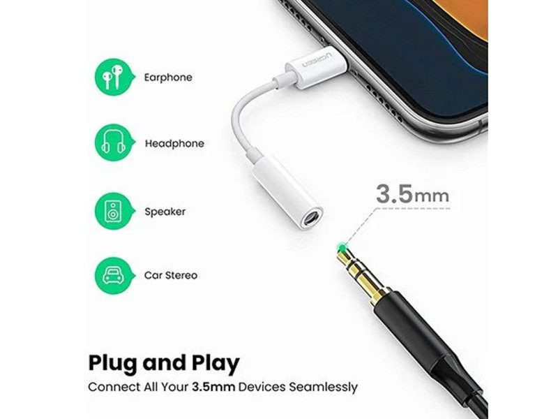 UGREEN LIGHTNING TO 3.5MM JACK (30759)