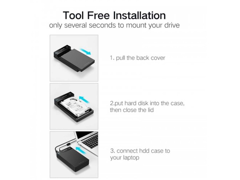 UGREEN USB 3.0 3.5 INCH HARD DISK ENCLOSURE (30849)