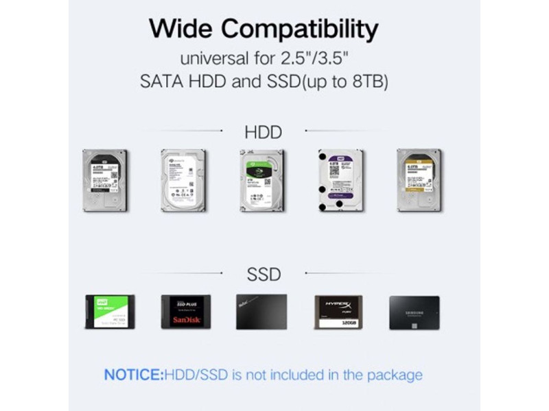 UGREEN USB 3.0 3.5 INCH HARD DISK ENCLOSURE (30849)