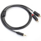 UGREEN 3.5MM TO 2RCA M/M AUDIO CABLE 5M(10513)
