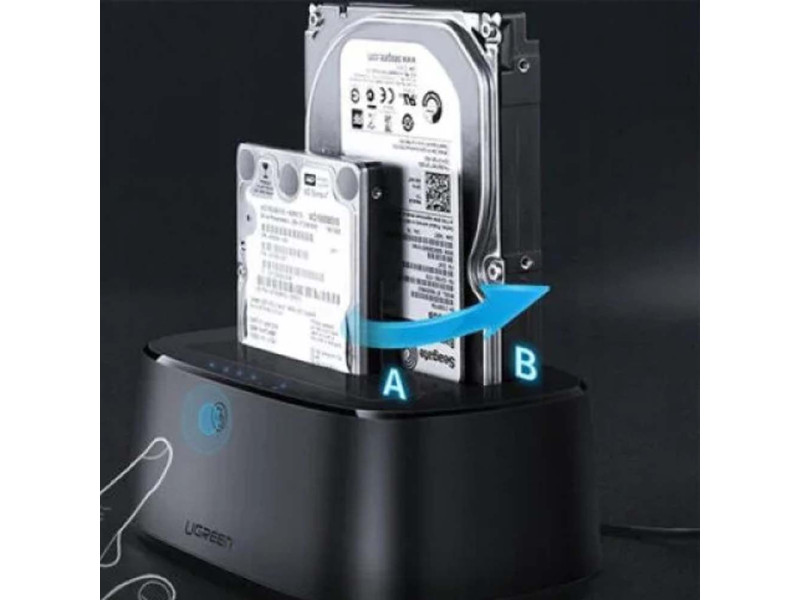 UGREEN USB 3.0 TO DUAL BAY HARD DRIVE DOCK (50742)