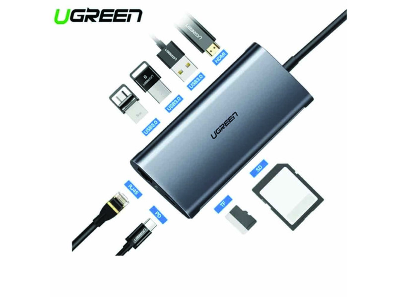 UGREEN 8-IN-1 USB-C MULTIFUNCTION HUB CM121 (50538)