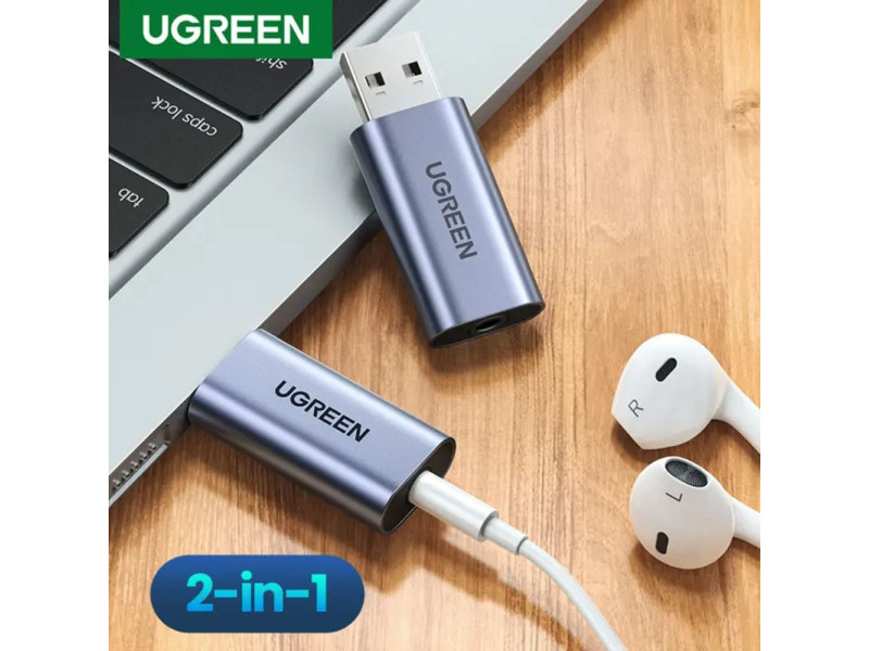 UGREEN 80864 3.5MM USB EXTERNAL SOUND CARD