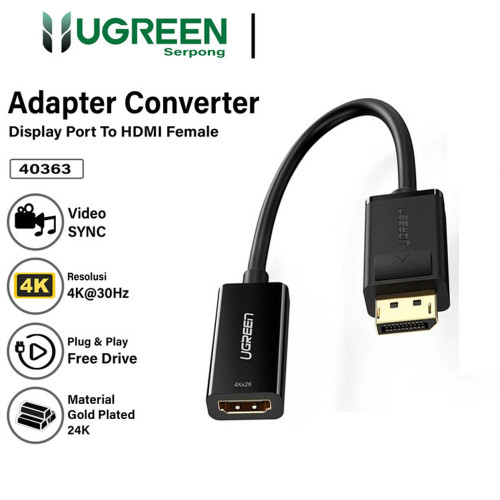 UGREEN DP TO 4K HDMI CONVERTER (40363)