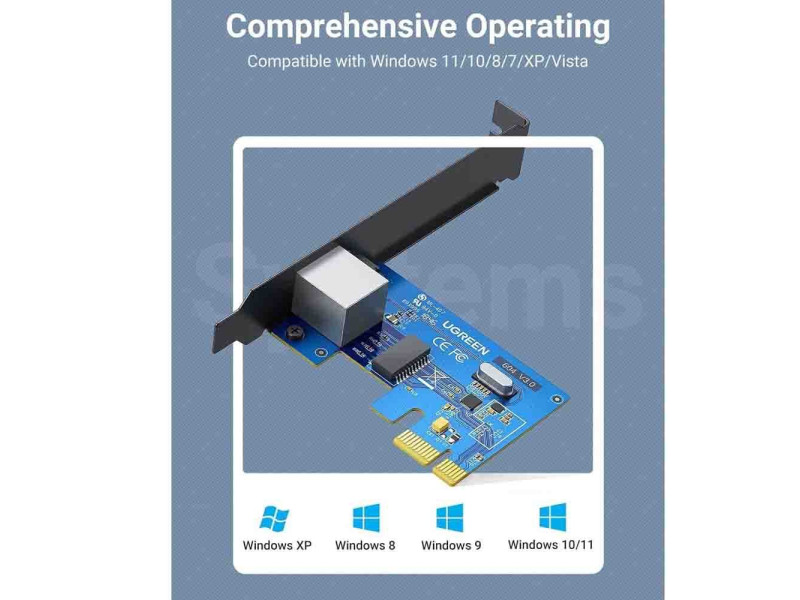 UGREEN GIGABIT PCI-E NETWORK ADAPTER (30771)