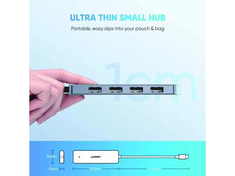 UGREEN TYPE C TO 4PORTS USB HUB 3.0