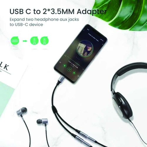 UGREEN USB-C TO 3.5MM DUAL AUDIO CONVERTER (30732)