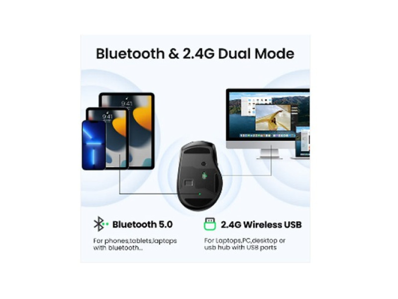 UGREEN WIRELESS BLUTOOTH DUAL MODE MOUSE MU006 (45390)