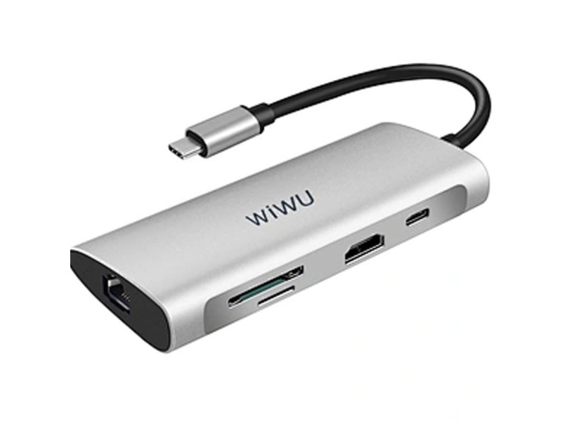 WIWU 8 IN 1 USB C MULTIFUNCTION HUB (A831HRT)