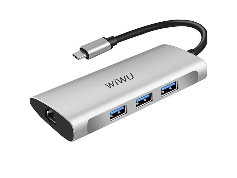 WIWU ALPHA 6 IN 1 USB C HUB A631STR