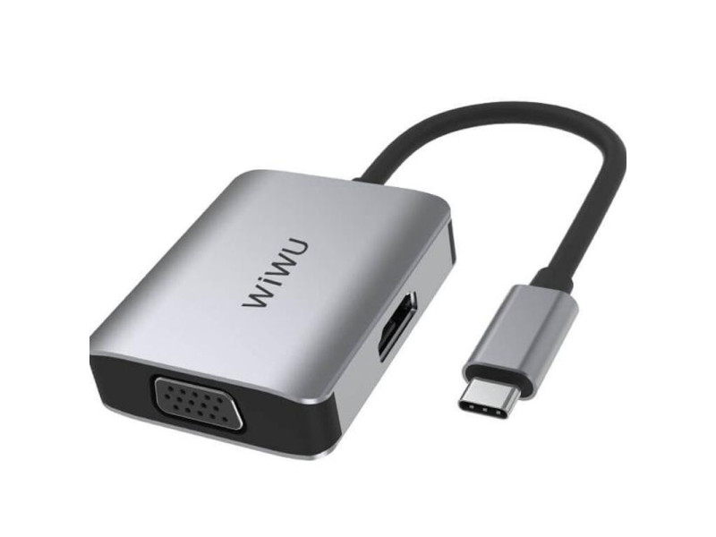 WIWU ALPHA A20VH 2 IN 1 USB 3.0 TYPE C HUB