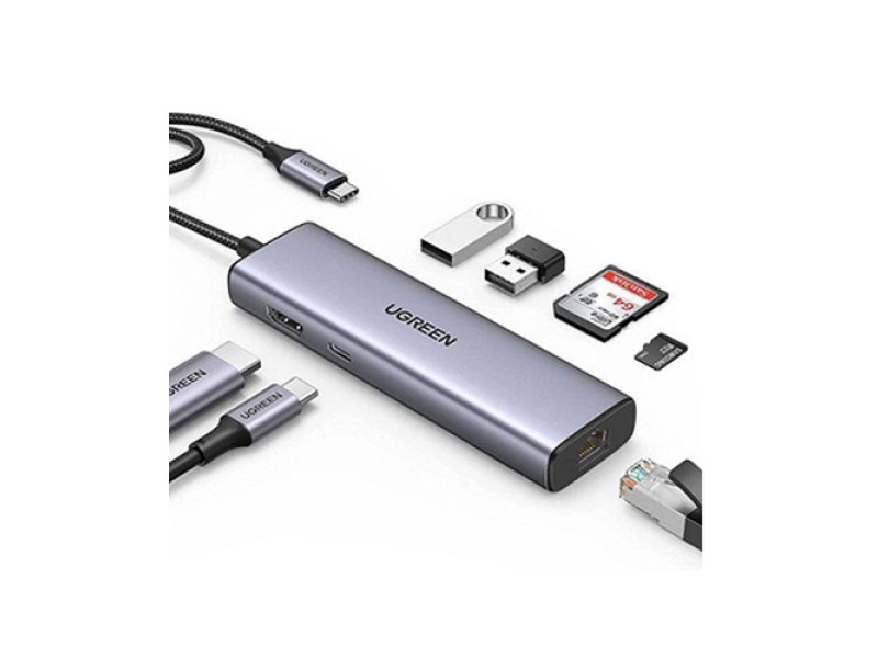 UGREEN 7 IN 1 MULTIFUNCTION USB C HUB CM512(90568)