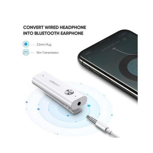 UGREEN BLUETOOTH 5.0 AUDIO RECEIVER WITH 3.5MM AUDIO MIC (40854)