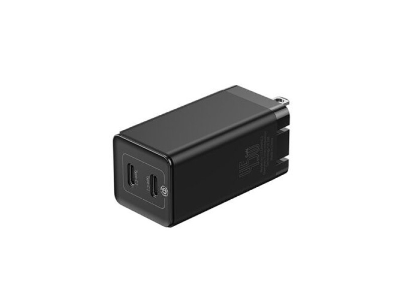 Baseus W01 GaN2 Quick Charger C+C 45W CN Black