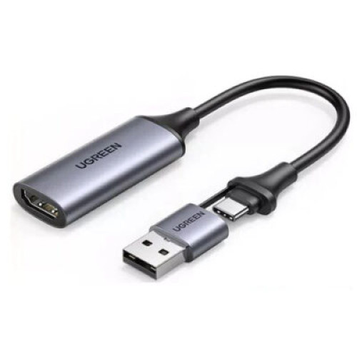 UGREEN USB/USB-C TO 4k HDMI VIDEO CAPTURE CARD (40189)