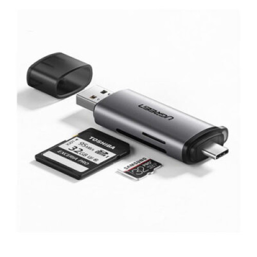 UGREEN 2-IN-1 USB-C/USB-A SD TF MEMORY CARD READER OTG ADAPTER (50706)