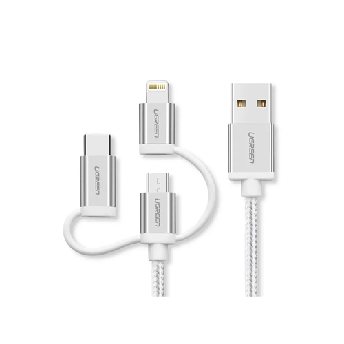 UGREEN 3-IN-1 CHARGING DATA CABLE 1.5M(50203)