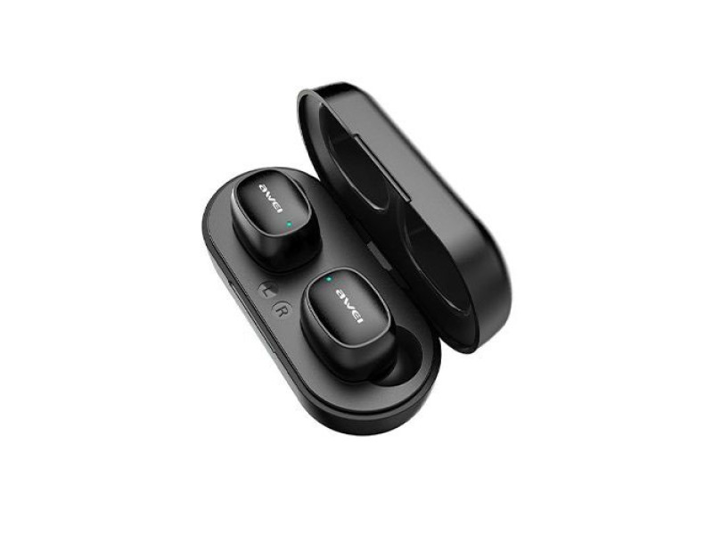 Awei T16 TWS Dual Ear Bluetooth Sports Earbuds With Charging Doc