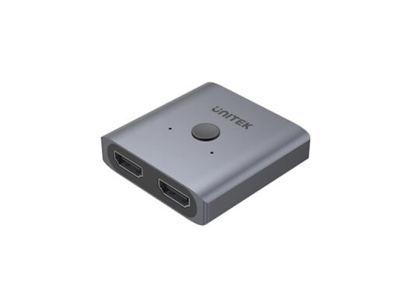 Unitek 4K Aluminium HDMI 2.0 Switch 2-To-1 Bi-Directional