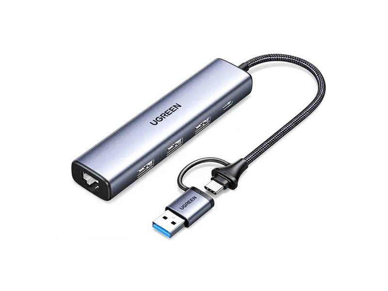 UGREEN USB C / USB A HUB + LAN CARD CM475 (15623)